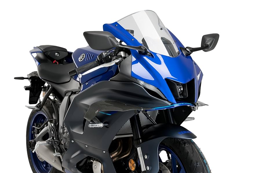 Amazon.com: Puig Downforce Race Side Spoilers Yamaha YZF-R7